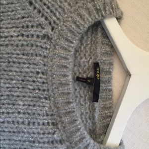 Maje French silver and gray sweater!